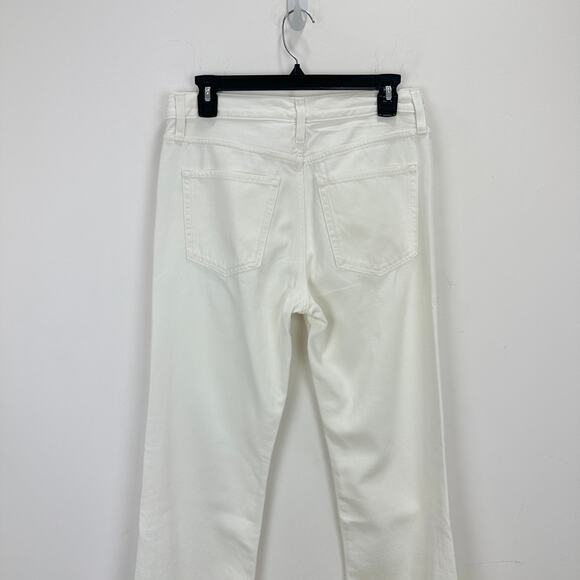 J.Crew Mid Rise Straight Jean 1984 Rigid White Denim Womens Relaxed US 26 NWT - Picture 10 of 14